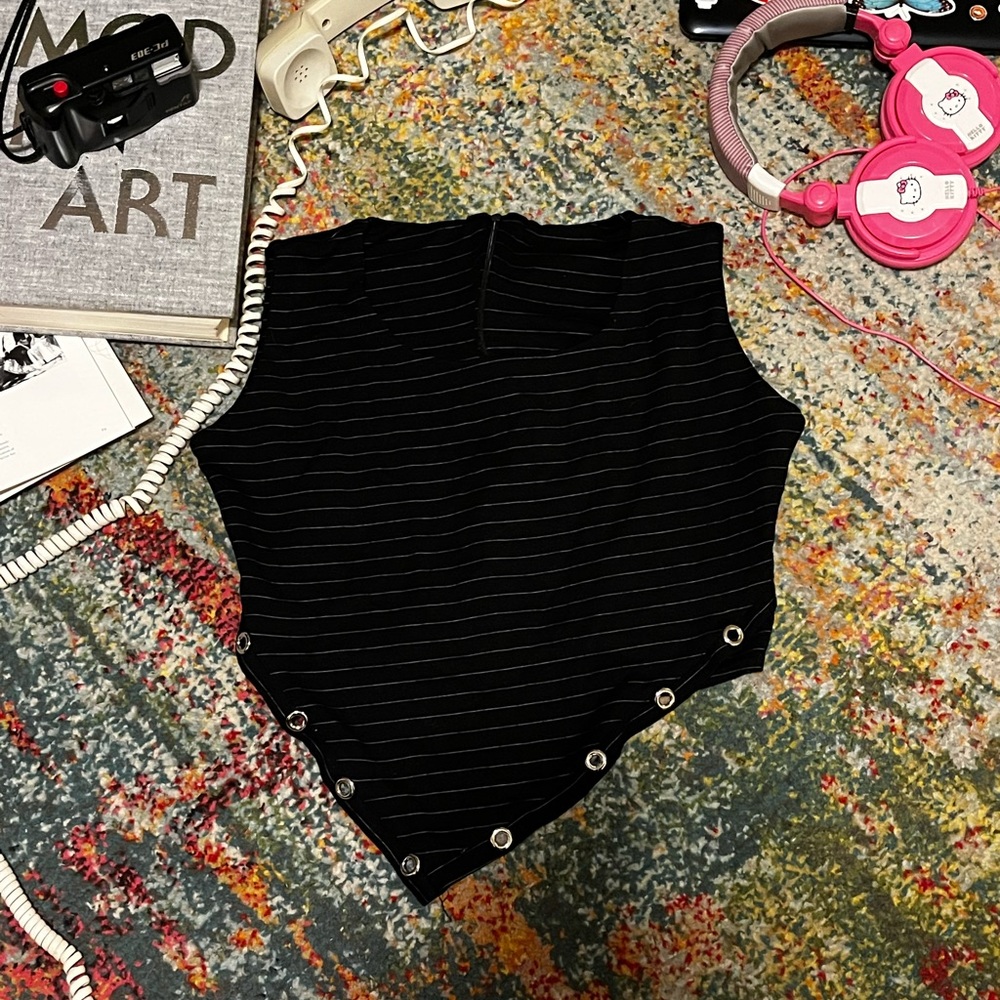 Stylish asymmetrical crop top